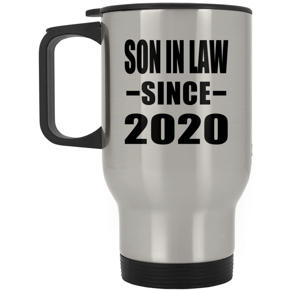 Son In Law Since 2020 - Silver Travel Mug