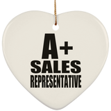 A+ Sales Representative - Heart Ornament