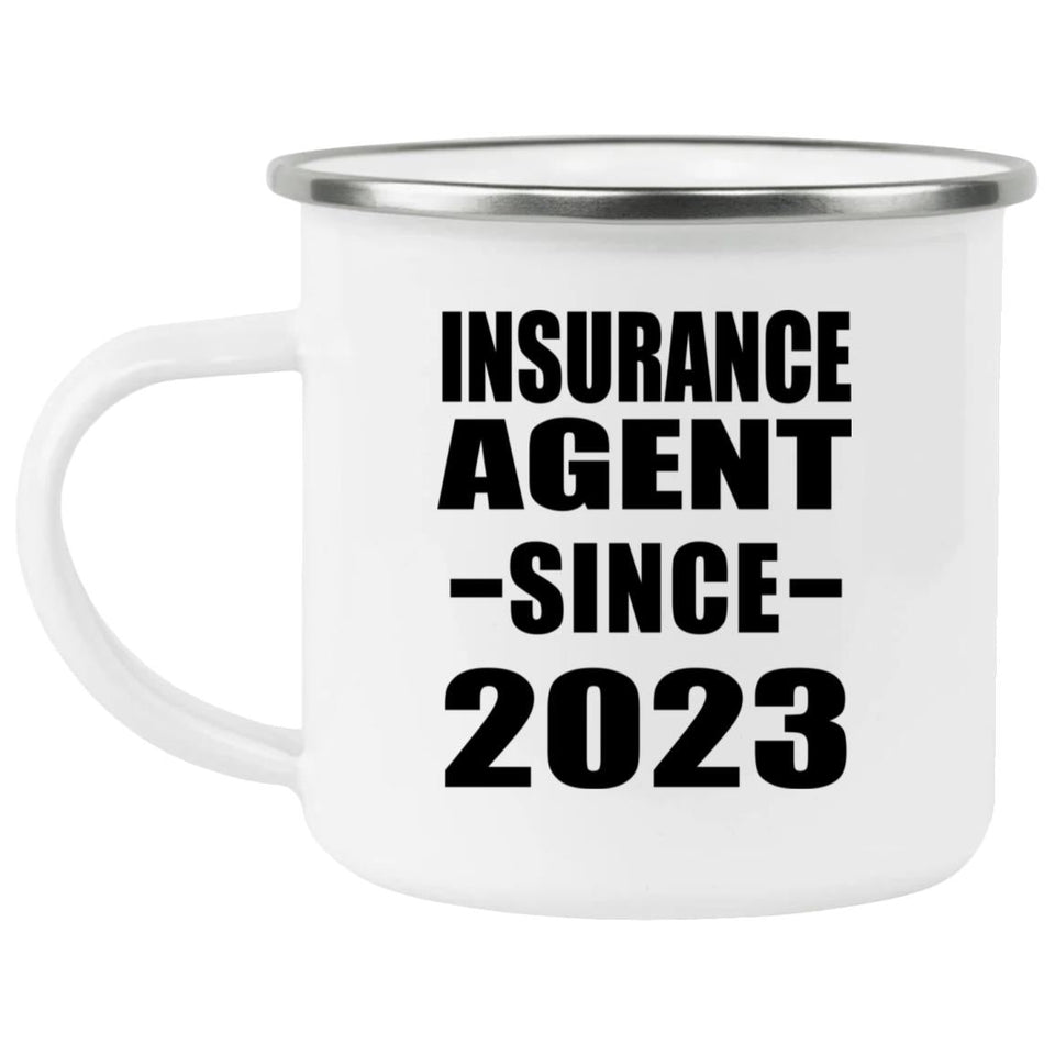 Insurance Agent Since 2023 - 12oz Camping Mug