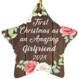 First Christmas As an Amazing Girlfriend 2024 - Star Ornament A