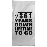 19th Anniversary Square Root of 361 Years Lifetime To Go - Hand Towel