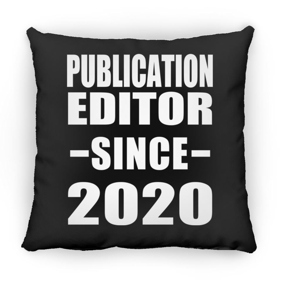 Publication Editor Since 2020 - Throw Pillow Black