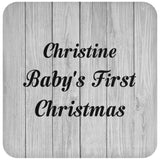Christine Baby's First Christmas - Drink Coaster F