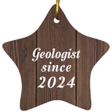 Geologist Since 2024 - Star Ornament D