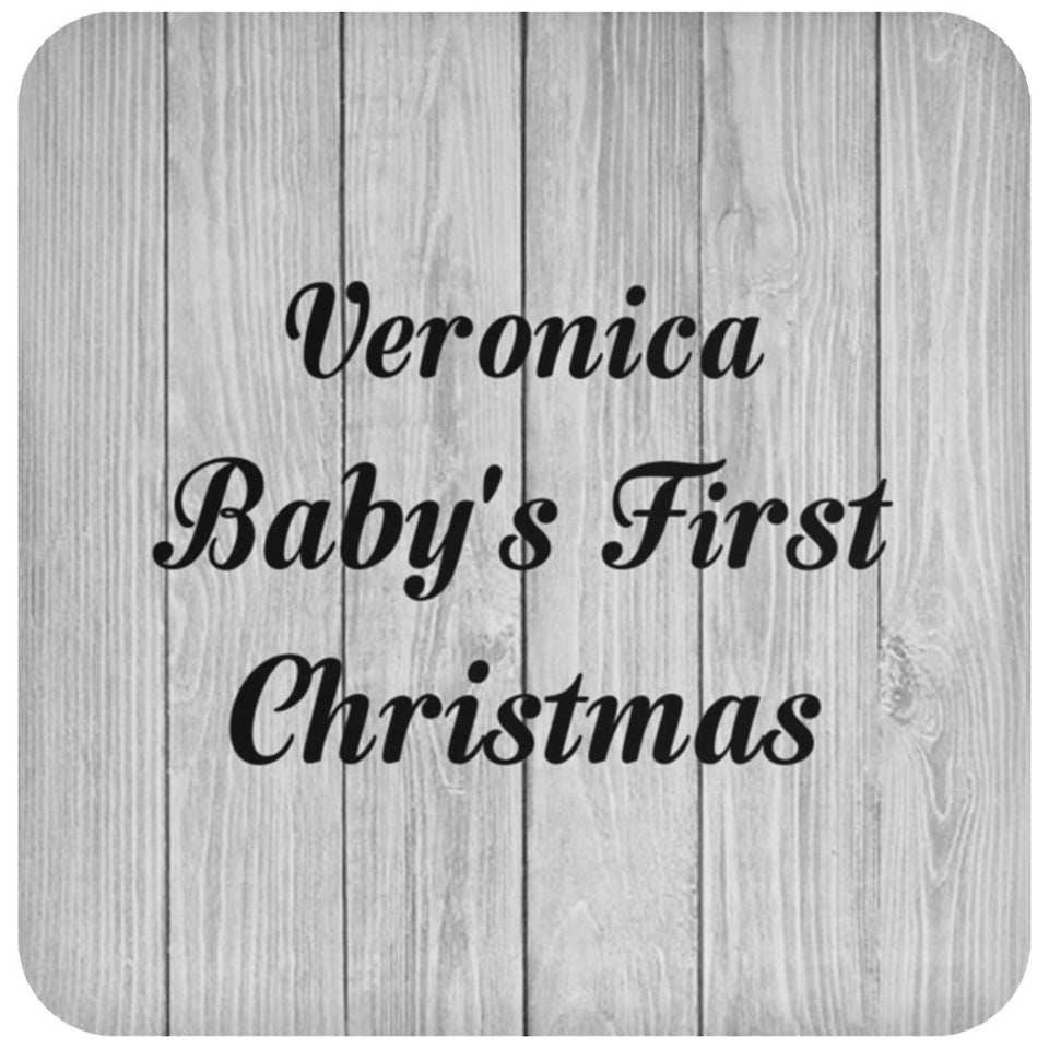Veronica Baby's First Christmas - Drink Coaster F