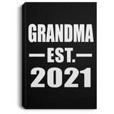 Grandma Established EST. 2021 - Canvas Portrait