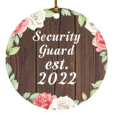 Security Guard Established Est. 2022 - Circle Ornament A