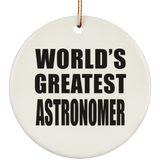 World's Greatest Astronomer - Circle Ornament