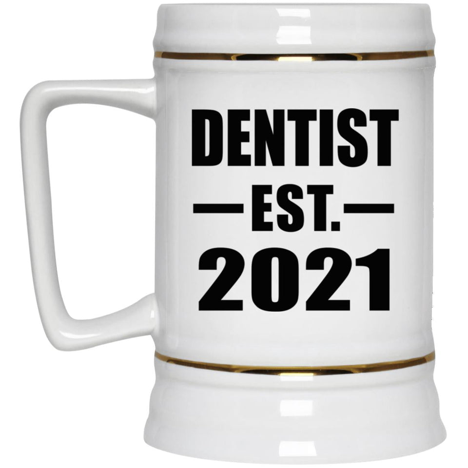 Dentist Established EST. 2021 - Beer Stein