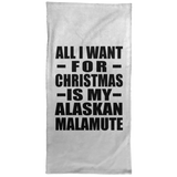 All I Want For Christmas Is My Alaskan Malamute - Hand Towel