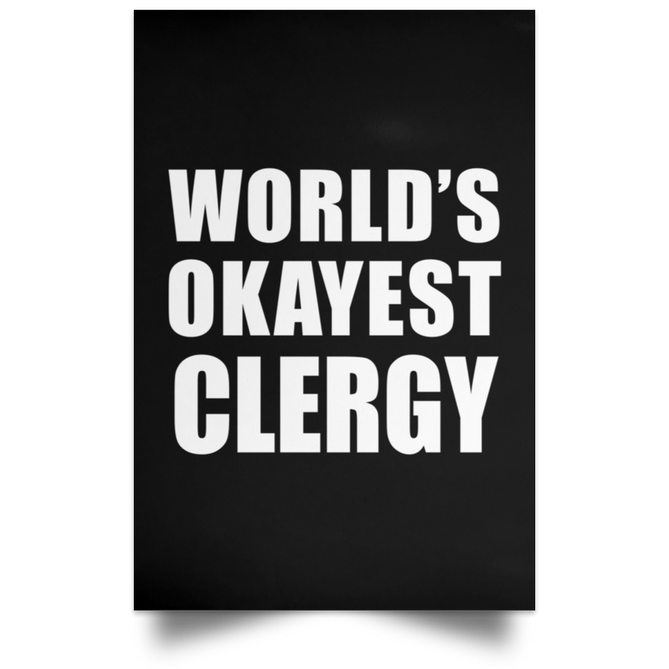 World's Okayest Clergy - Poster Portrait