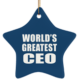 World's Greatest CEO - Star Ornament