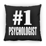 Number One #1 Psychologist - Throw Pillow Black
