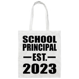 School Principal Established EST. 2023 - Tote Bag White