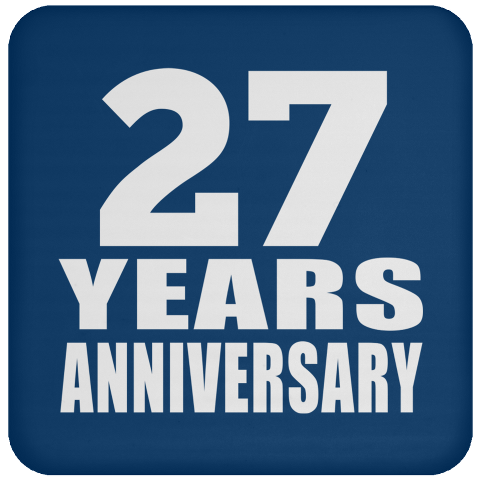27th Anniversary 27 Years - Drink Coaster