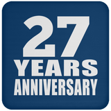 27th Anniversary 27 Years - Drink Coaster