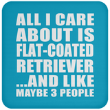All I Care About Is Flat-Coated Retriever - Drink Coaster