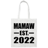 Mamaw Established EST. 2022 - Tote Bag White