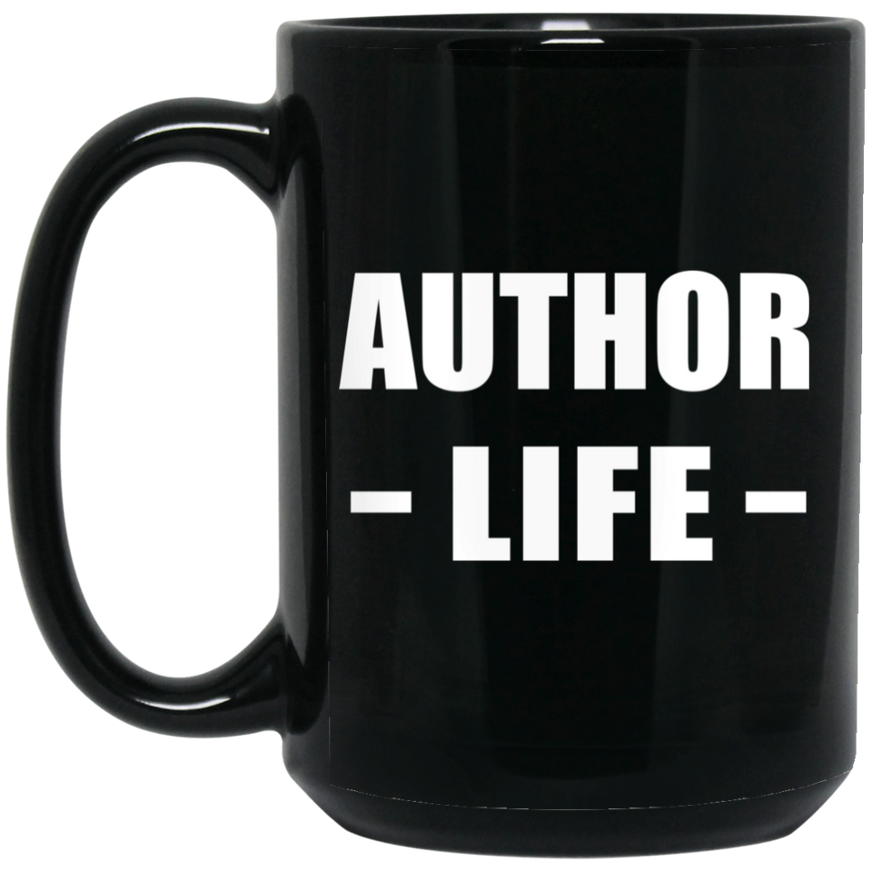 Author Life - 15oz Coffee Mug Black