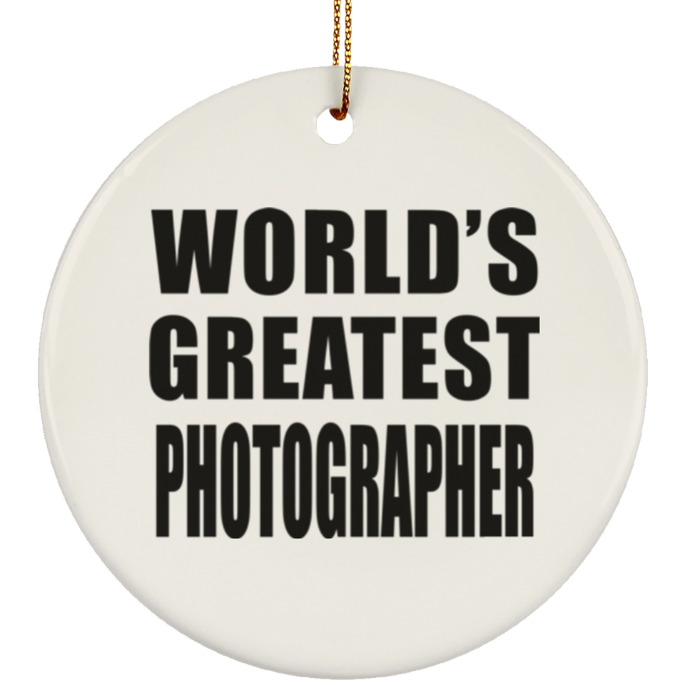 World's Greatest Photographer - Circle Ornament