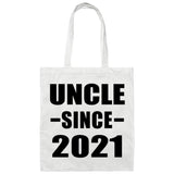 Uncle Since 2021 - Tote Bag White
