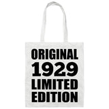 95th Birthday Original 1929 Limited Edition - Tote Bag White