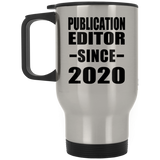 Publication Editor Since 2020 - Silver Travel Mug