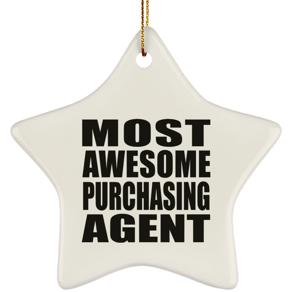 Most Awesome Purchasing Agent - Star Ornament