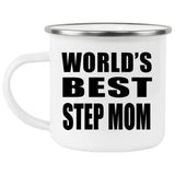 World's Best Step Mom - 12oz Camping Mug