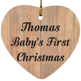 Thomas Baby's First Christmas - Heart Ornament C