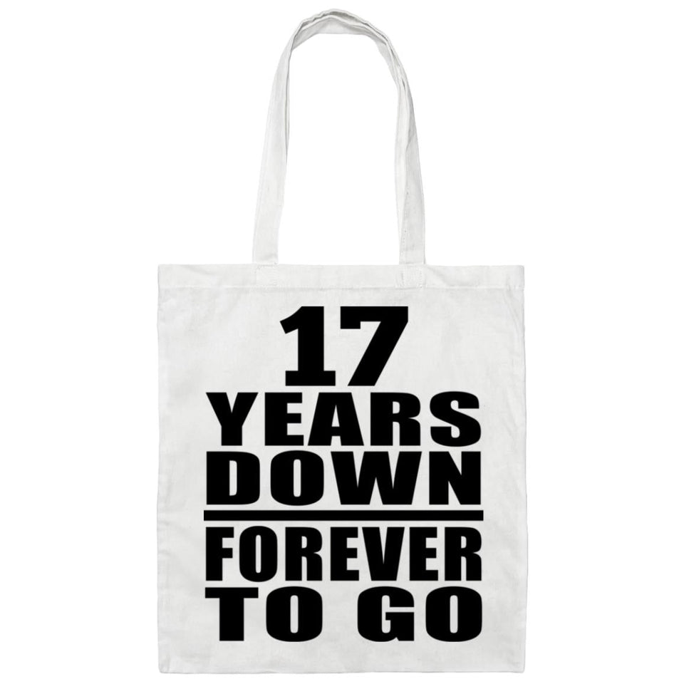 17th Anniversary 17 Years Down Forever to Go - Tote Bag White