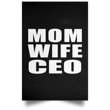Mom Wife CEO - Poster Portrait
