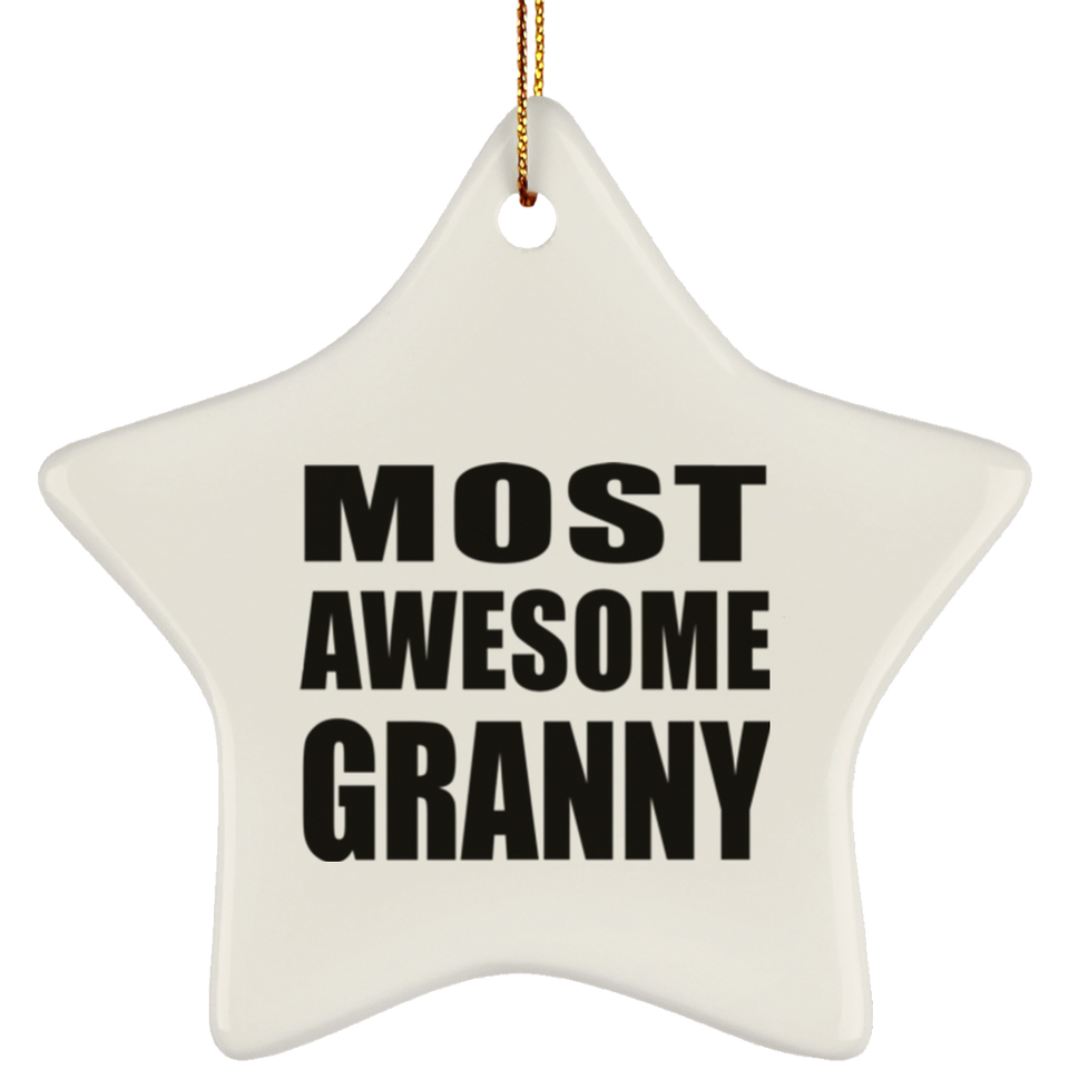 Most Awesome Granny - Star Ornament