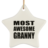 Most Awesome Granny - Star Ornament