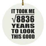 94th Birthday Took Square Root of 8836 Years To Look Good - Circle Ornament