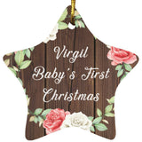 Virgil Baby's First Christmas - Star Ornament A