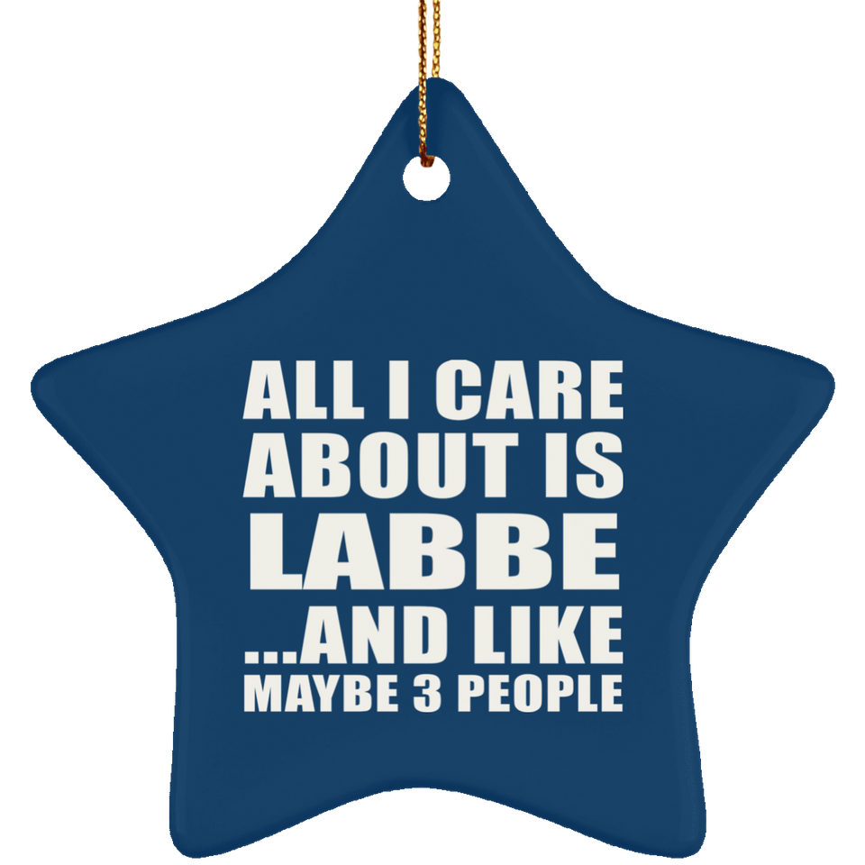 All I Care About Is Labbe - Star Ornament