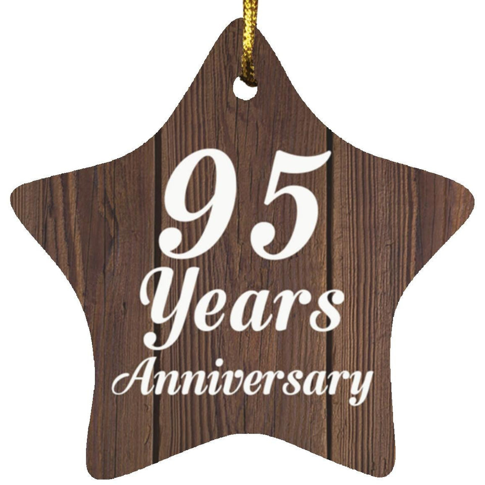 95th Anniversary 95 Years Anniversary - Star Ornament D