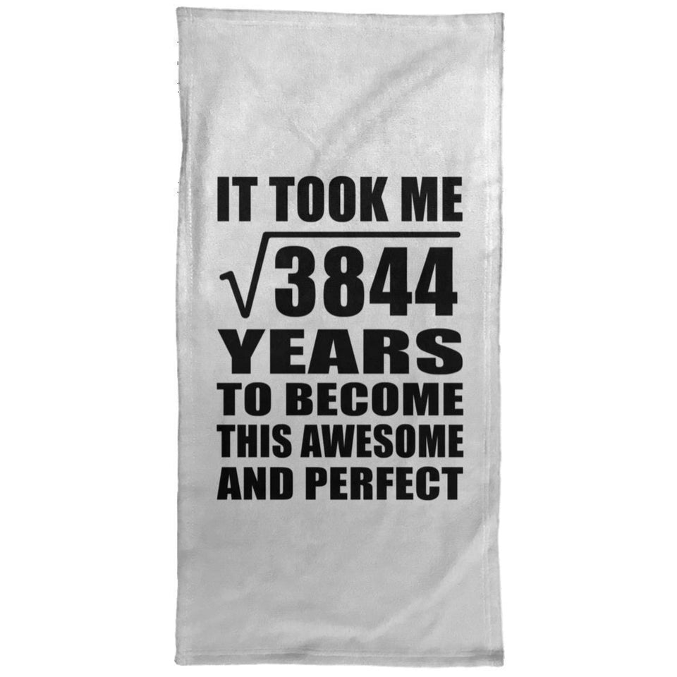 62nd Birthday Took Square Root of 3844 Years To Awesome - Hand Towel