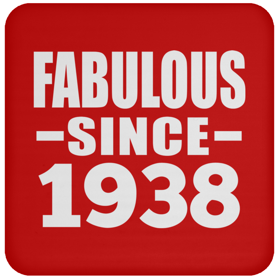 86th Birthday Fabulous Since 1938 - Drink Coaster