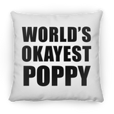 World's Okayest Poppy - Throw Pillow