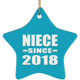 Niece Since 2018 - Star Ornament