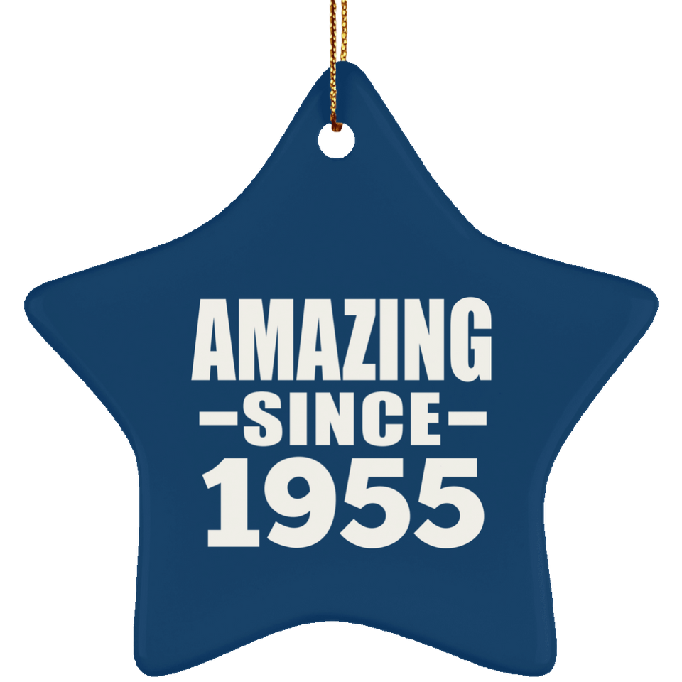 69th Birthday Amazing Since 1955 - Star Ornament