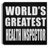 World's Greatest Health Inspector - Canvas Square