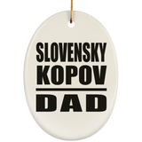 Slovensky Kopov Dad - Oval Ornament
