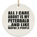 All I Care About Is My Peterbald - Circle Ornament