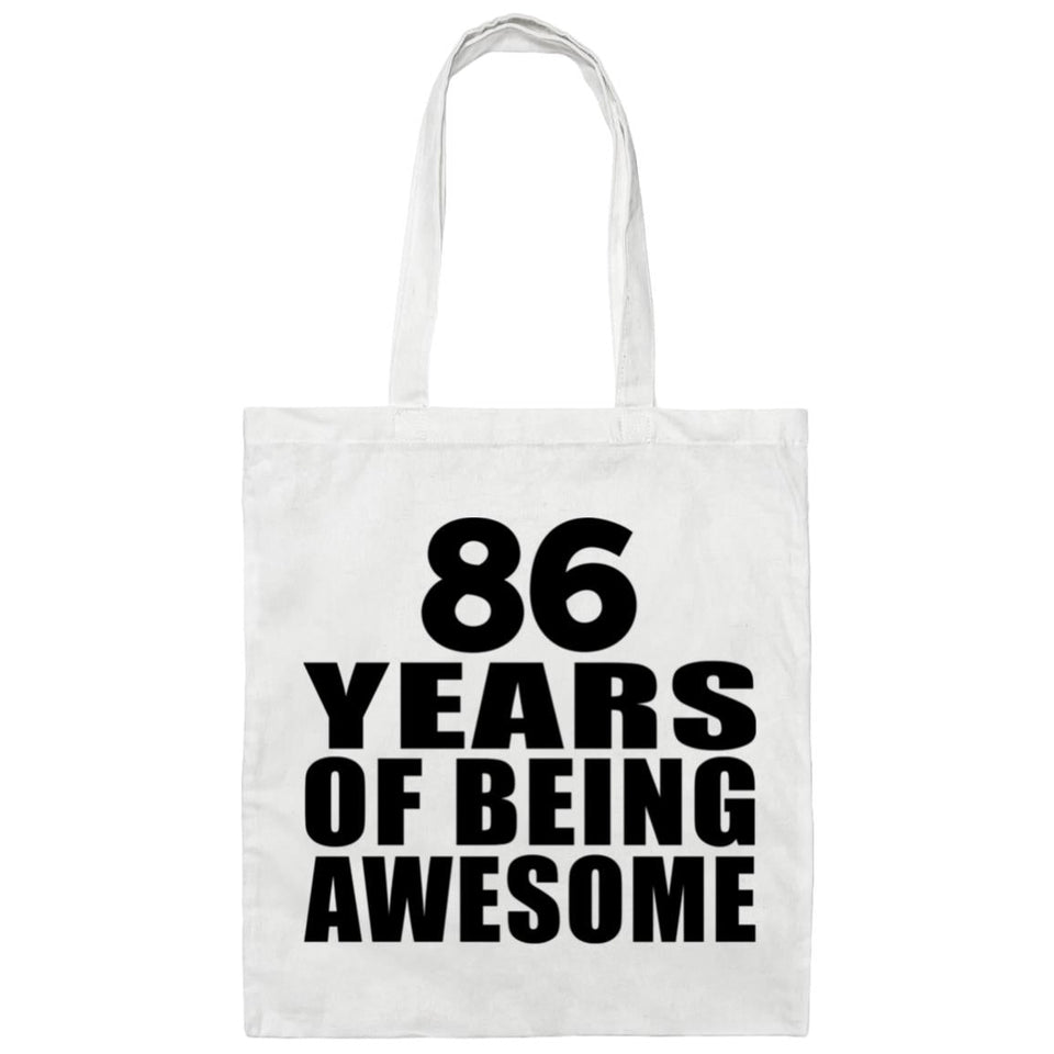 86th Birthday 86 Years Of Being Awesome - Tote Bag White