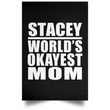 Stacey World's Okayest Mom - Poster Portrait