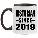 Historian Since 2019 - 11oz Accent Mug Black