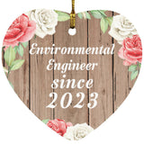 Environmental Engineer Since 2023 - Heart Ornament B